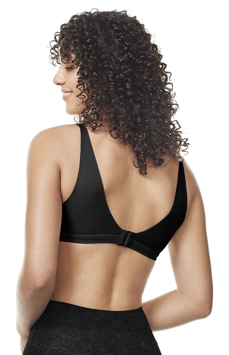 Warner's womens No Side Effects Underarm and Back-smoothing Comfort Wireless Lightly Lined T-shirt Ra2231a Bra, Black, Small US - Image 2